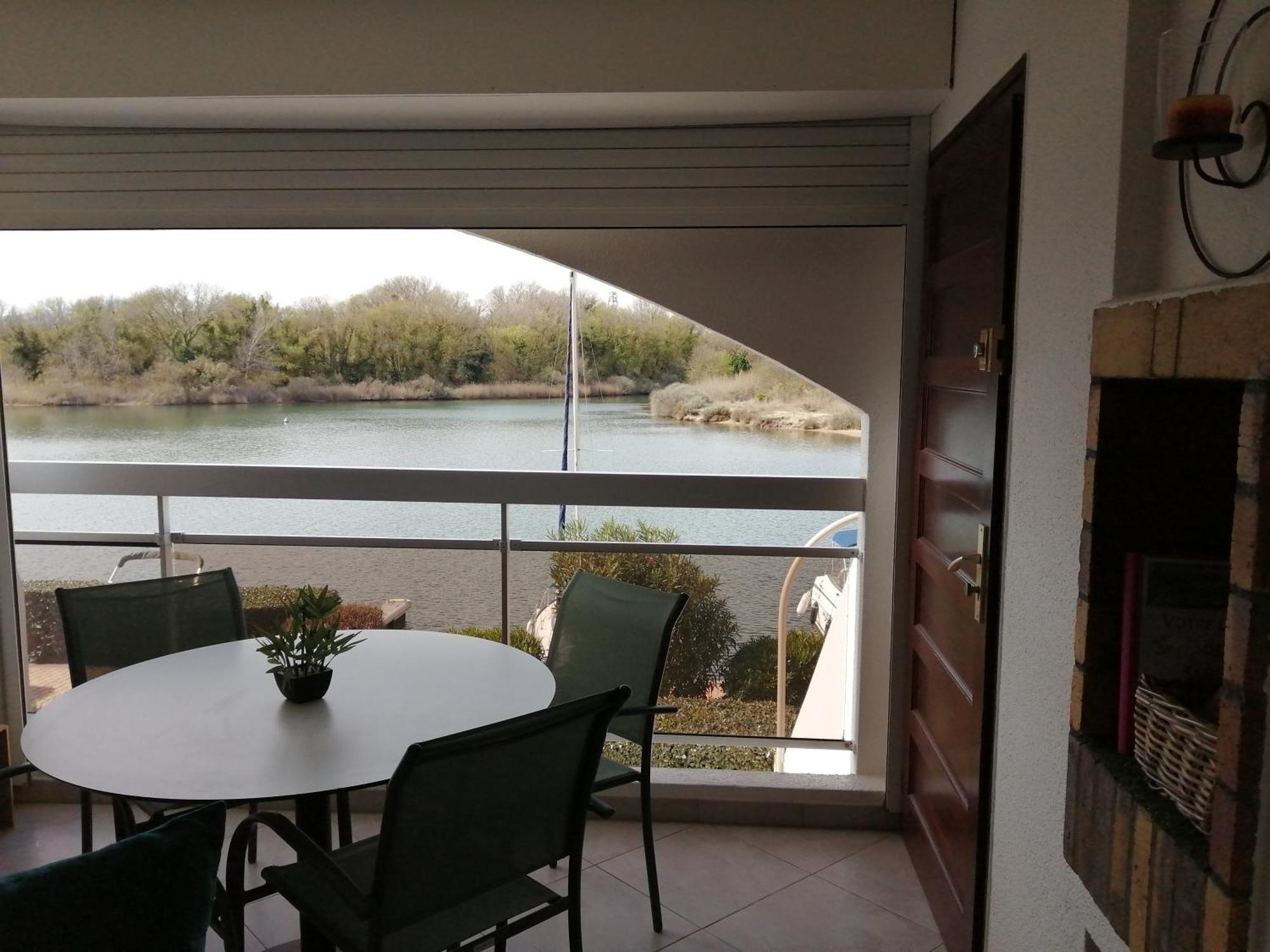 Vue Lagune Et Bateaux A 100M De La Plage Saint-Cyprien  Exterior foto